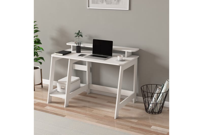 Voiture Kirjoituspöytä 60x120 cm - Valkoinen - Huonekalut - Pöytä & ruokailuryhmä - Työpöytä - Tietokonepöytä
