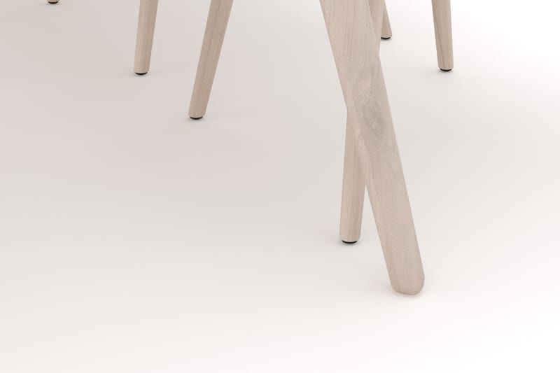 Tyrö Ruokailuryhmä, jossa 6 Tyrö Käsinojallista tuolia - Whitewash/Whitewash - Huonekalut - Pöytä & ruokailuryhmä - Ruokailuryhmä