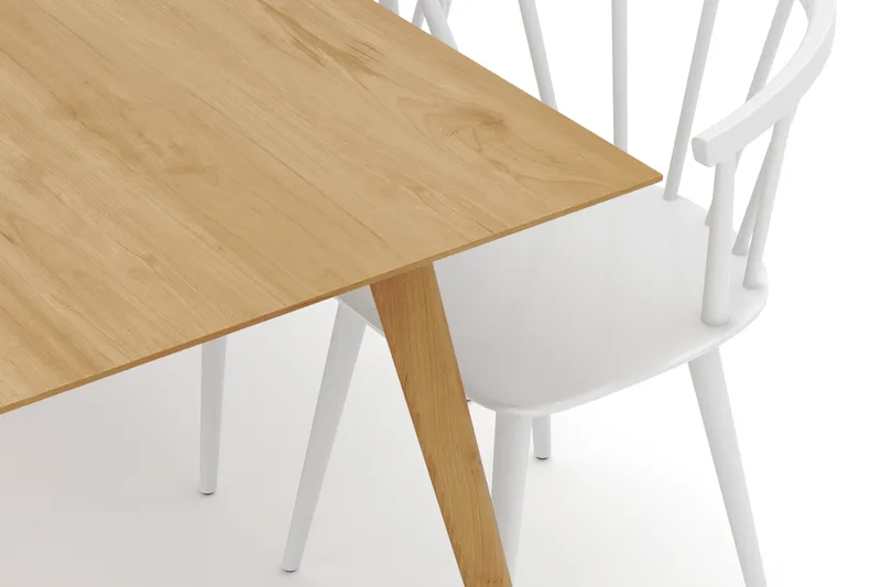 Tyrö Ruokailuryhmä, jossa 6 Tyrö Käsinojallista tuolia - Huonekalut - Pöytä & ruokailuryhmä - Ruokailuryhmä