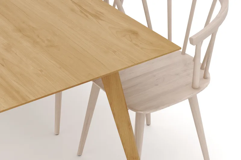 Tyrö Ruokailuryhmä, jossa 6 Tyrö Käsinojallista tuolia - Huonekalut - Pöytä & ruokailuryhmä - Ruokailuryhmä