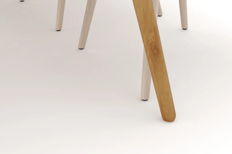 Tyrö Ruokailuryhmä, jossa 6 Tyrö Käsinojallista tuolia - Huonekalut - Pöytä & ruokailuryhmä - Ruokailuryhmä