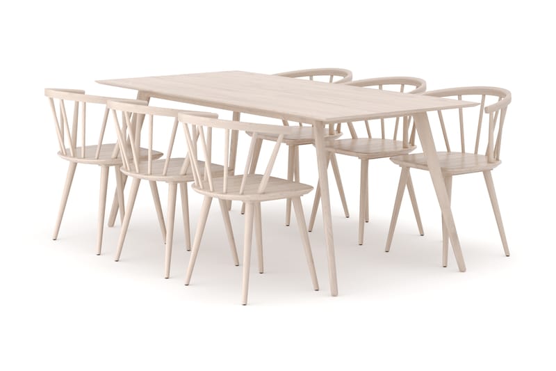 Tyrö Ruokailuryhmä, jossa 6 Tyrö Käsinojallista tuolia, undefined