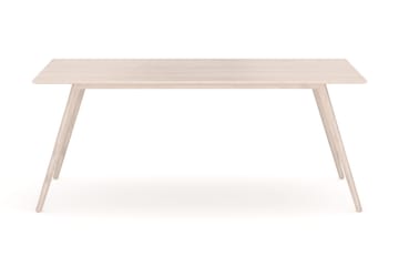 Tyrö suorakulmainen ruoka- ja keittiöpöytä 190 x 90 cm, saarnia - Valkopetsattu - Huonekalut - Pöytä & ruokailuryhmä - Ruokapöydät & keittiön pöydät
