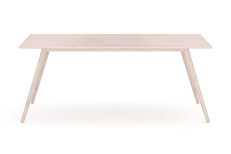 Tyrö suorakulmainen ruoka- ja keittiöpöytä 190 x 90 cm, saarnia - Valkopetsattu - Huonekalut - Pöytä & ruokailuryhmä - Ruokapöydät & keittiön pöydät