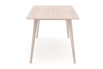 Tyrö suorakulmainen ruoka- ja keittiöpöytä 190 x 90 cm, saarnia - Valkopetsattu - Huonekalut - Pöytä & ruokailuryhmä - Ruokapöydät & keittiön pöydät