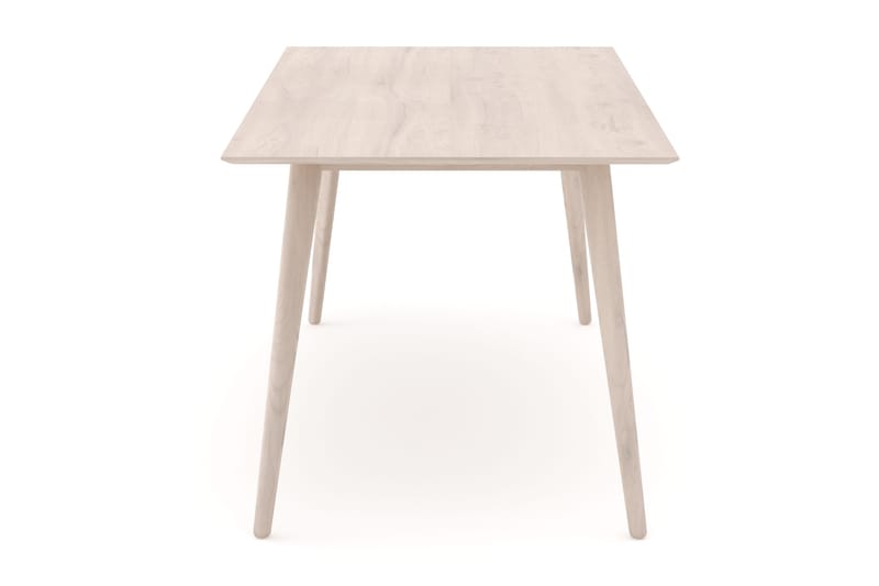 Tyrö suorakulmainen ruoka- ja keittiöpöytä 190 x 90 cm, saarnia - Valkopetsattu - Huonekalut - Pöytä & ruokailuryhmä - Ruokapöydät & keittiön pöydät