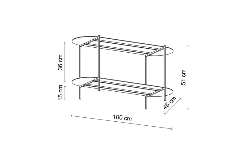 Ulvo Sohvapöytä 100 cm - Taupe - Huonekalut - Pöytä & ruokailuryhmä - Sohvapöytä