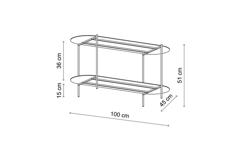 Ulvo Sohvapöytä 100 cm - Taupe - Huonekalut - Pöytä & ruokailuryhmä - Sohvapöytä