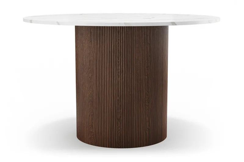 Uppveda Ruokapöytä 120 cm Pyöreä - Ruskea - Huonekalut - Pöytä & ruokailuryhmä - Ruokapöydät & keittiön pöydät