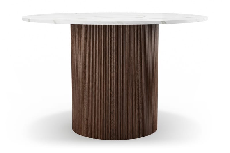 Uppveda Ruokapöytä 120 cm Pyöreä - Ruskea - Huonekalut - Pöytä & ruokailuryhmä - Ruokapöydät & keittiön pöydät