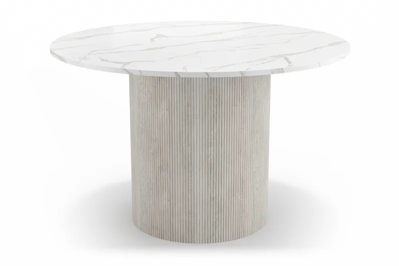 Uppveda Ruokapöytä 120 cm Pyöreä, Valkoinen