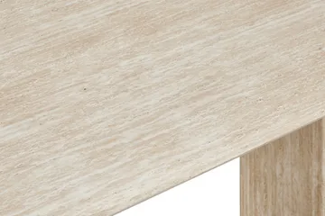 Uppveda-soikea ruokapöytä, 180 × 90 cm, travertiinin näköinen - Beige - Huonekalut - Pöytä & ruokailuryhmä - Ruokapöydät & keittiön pöydät
