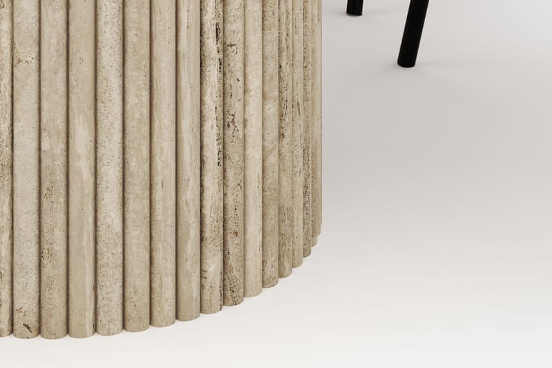 Uppveda Soikea Ruokapöytä 180x90 cm ja 4 Berit Tuolia - Beige - Huonekalut - Pöytä & ruokailuryhmä - Ruokailuryhmä