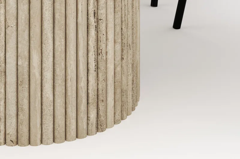 Uppveda Soikea Ruokapöytä 180x90 cm ja 4 Berit Tuolia - Beige - Huonekalut - Pöytä & ruokailuryhmä - Ruokailuryhmä