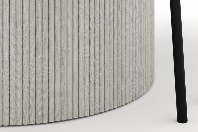 Uppveda Pyöreä Ruokapöytä 120 cm ja 4 Gemmiano Tuolia - Valkoinen - Huonekalut - Pöytä & ruokailuryhmä - Ruokailuryhmä