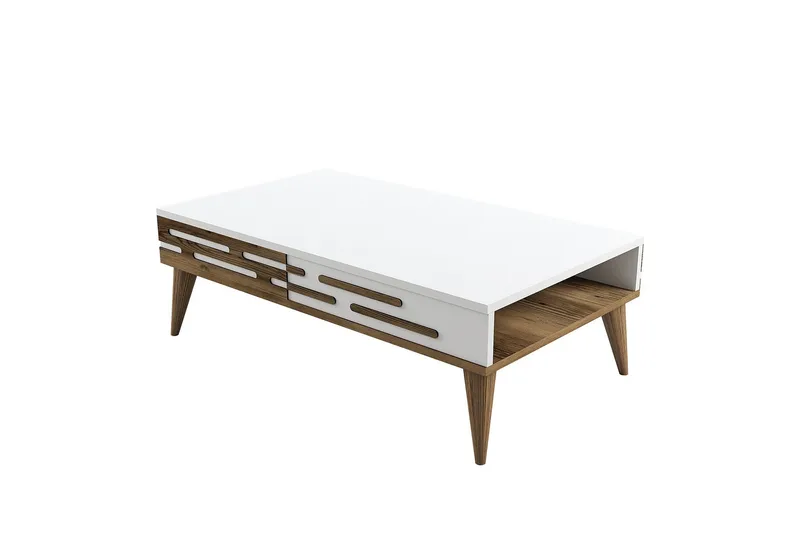 Valensiya Sohvapöytä 105 cm, Valkoinen
