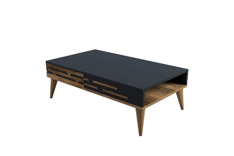 Valensiya Sohvapöytä 105 cm, Pähkinäpuu/Antrasiitti