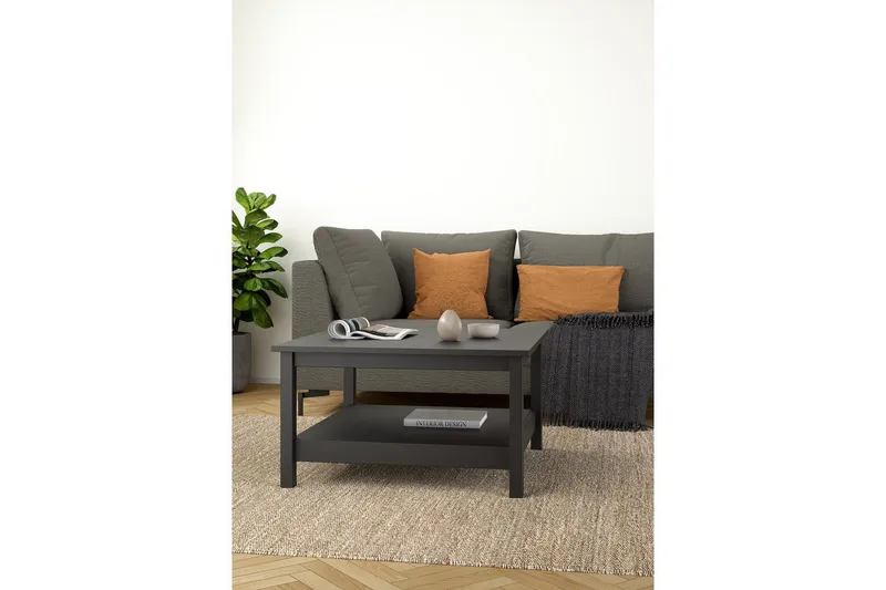 Vallvidera Sohvapöytä 81 cm - Musta - Huonekalut - Pöytä & ruokailuryhmä - Sohvapöytä