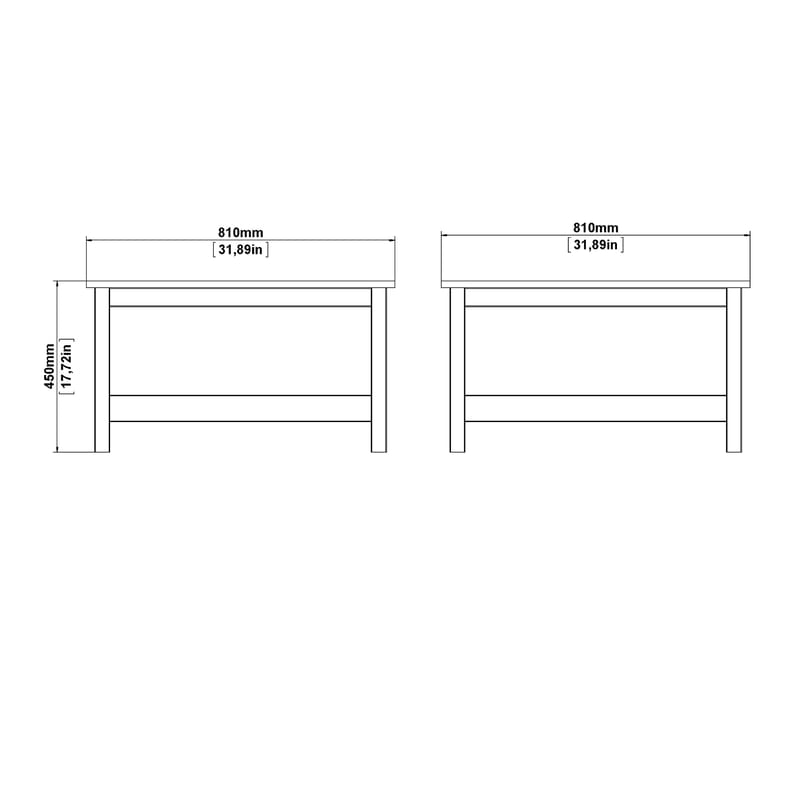 Vallvidera sohvapöytä 81 cm - Huonekalut - Pöytä & ruokailuryhmä - Sohvapöytä
