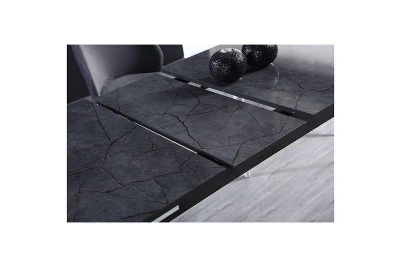 Valric Ruokapöytä 132 cm Suorakulmainen - Antrasiitti/Valkoinen - Huonekalut - Pöytä & ruokailuryhmä - Ruokapöydät & keittiön pöydät