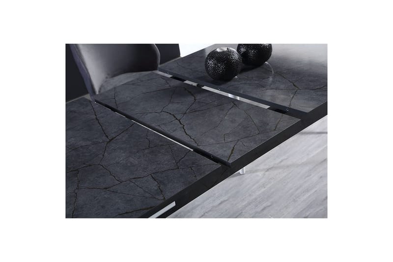 Valric Ruokapöytä 132 cm Suorakulmainen - Antrasiitti/Valkoinen - Huonekalut - Pöytä & ruokailuryhmä - Ruokapöydät & keittiön pöydät