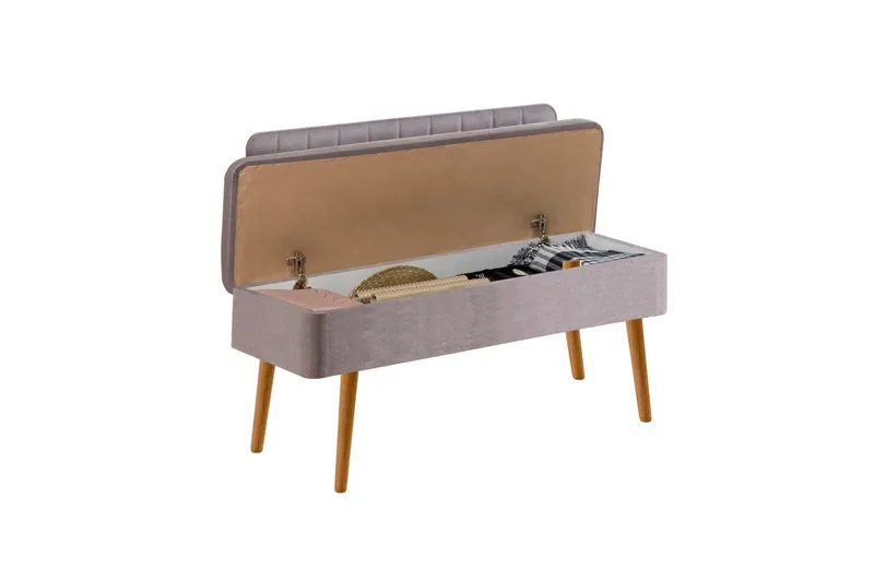 Valsot Ruokailuryhmä 129 cm Suorakulmainen - Luonnollinen/Harmaa - Huonekalut - Pöytä & ruokailuryhmä - Ruokailuryhmä