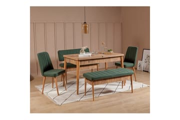 Valsot Ruokailuryhmä 130 cm Suorakulmainen - Luonnollinen - Huonekalut - Pöytä & ruokailuryhmä - Ruokailuryhmä