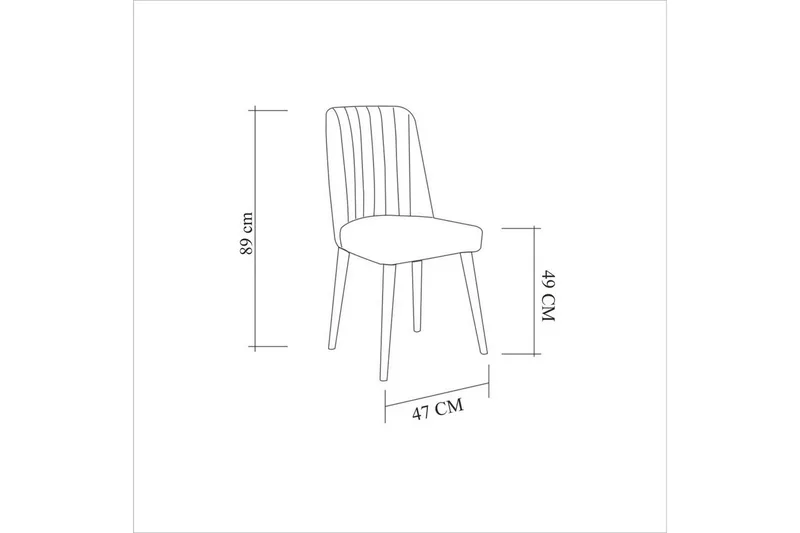 Valsot Ruokailuryhmä 130 cm Suorakulmainen - Luonnollinen - Huonekalut - Pöytä & ruokailuryhmä - Ruokailuryhmä