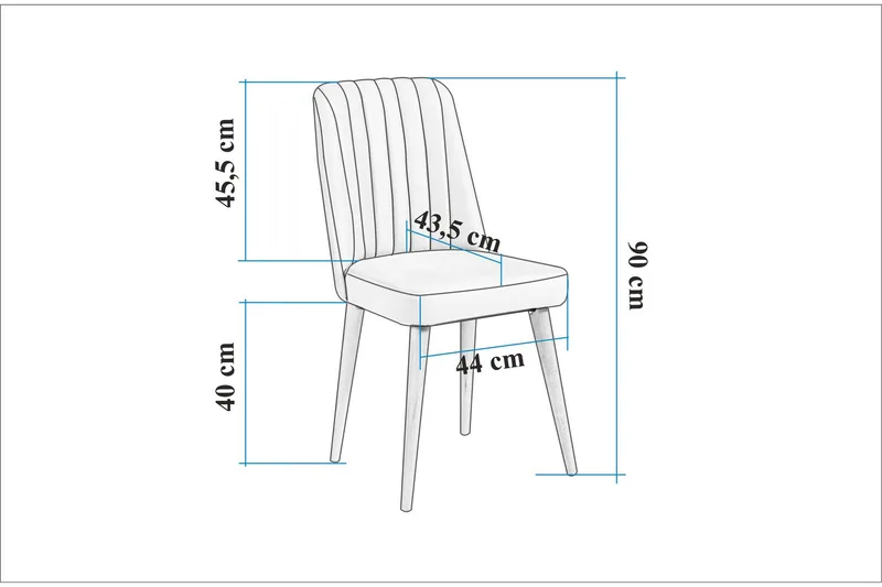 Valsot Ruokailuryhmä Suorakulmainen - Tummanharmaa - Huonekalut - Pöytä & ruokailuryhmä - Ruokailuryhmä