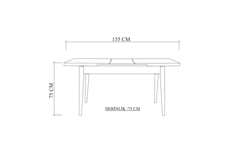 Valsot Ruokapöytä 110 cm - Tammi - Huonekalut - Pöytä & ruokailuryhmä - Ruokapöydät & keittiön pöydät