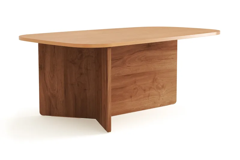 Vento-sohvapöytä 120x70 cm, soikea, puuta - Tammi - Huonekalut - Pöytä & ruokailuryhmä - Sohvapöytä