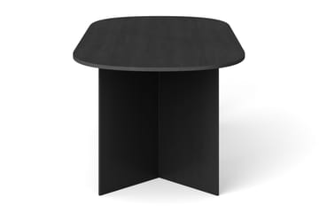 Vera Ruokapöytä Ovaali 220x100 cm Viilu - Musta - Huonekalut - Pöytä & ruokailuryhmä - Ruokapöydät & keittiön pöydät