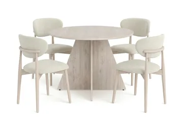 110 cm - Valkolaseroitu tammi