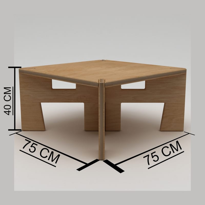 Vetira Sohvapöytä 75 cm - Luonnonpuu - Huonekalut - Pöytä & ruokailuryhmä - Sohvapöytä
