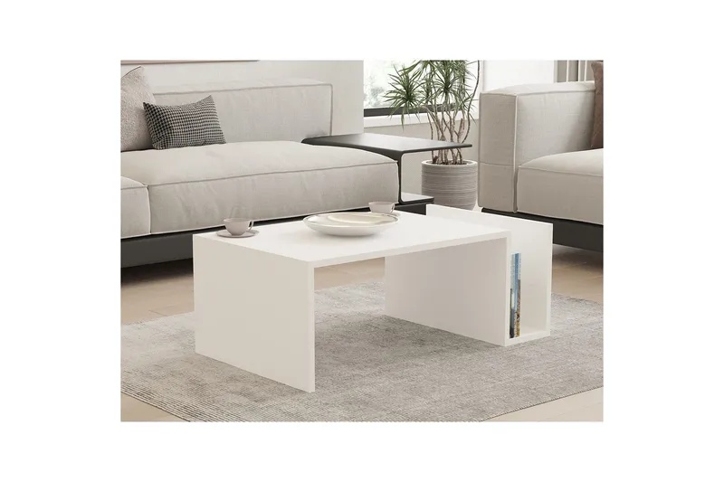 Vimenil Sohvapöytä 87 cm - Valkoinen - Huonekalut - Pöytä & ruokailuryhmä - Sohvapöytä