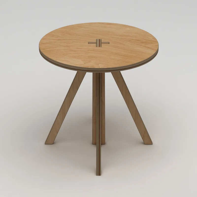 Vimora Ruokapöytä 75 cm, Luonnonpuu