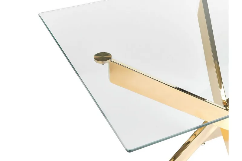 Vincenzo Ruokapöytä 70x120 cm - Läpinäkyvä/Kulta - Huonekalut - Pöytä & ruokailuryhmä - Ruokapöydät & keittiön pöydät