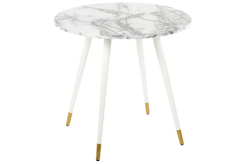 Wellon Ruokapöytä 80 cm, Valkoinen Kulta