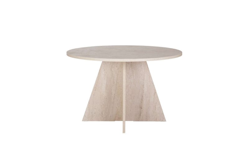 Zalen Ruokapöytä 120 cm - Beige - Huonekalut - Pöytä & ruokailuryhmä - Ruokapöydät & keittiön pöydät