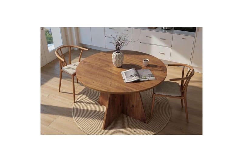 Zalen Ruokapöytä 120 cm - Beige - Huonekalut - Pöytä & ruokailuryhmä - Ruokapöydät & keittiön pöydät