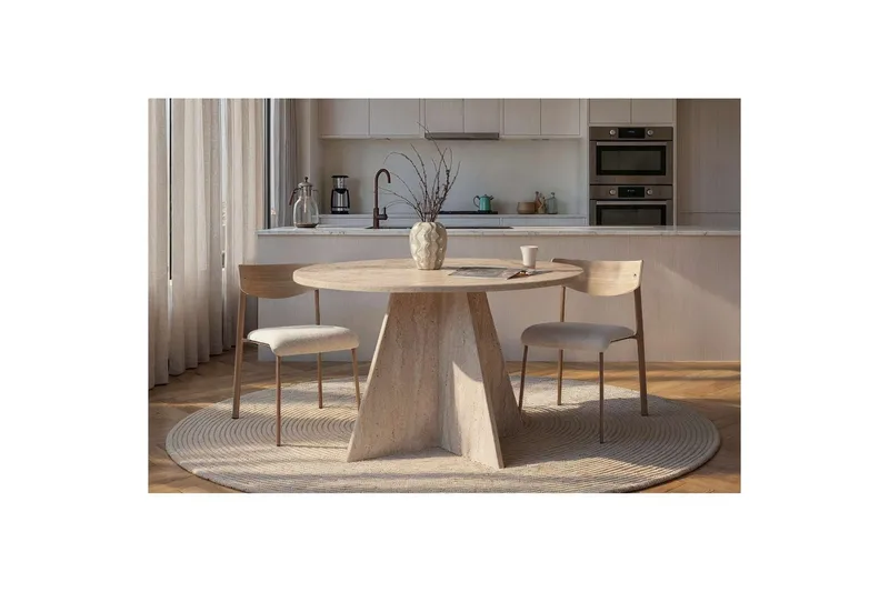 Zalen Ruokapöytä 120 cm - Beige - Huonekalut - Pöytä & ruokailuryhmä - Ruokapöydät & keittiön pöydät