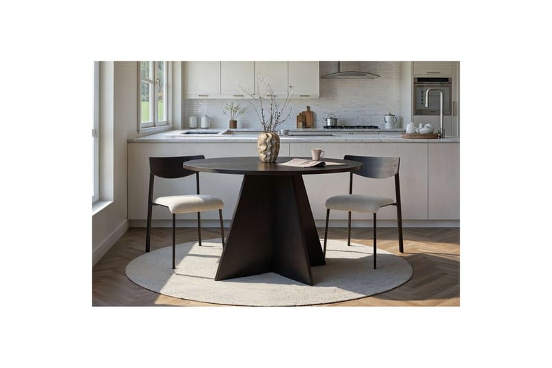 Zalen Ruokapöytä 120 cm - Musta - Huonekalut - Pöytä & ruokailuryhmä - Ruokapöydät & keittiön pöydät