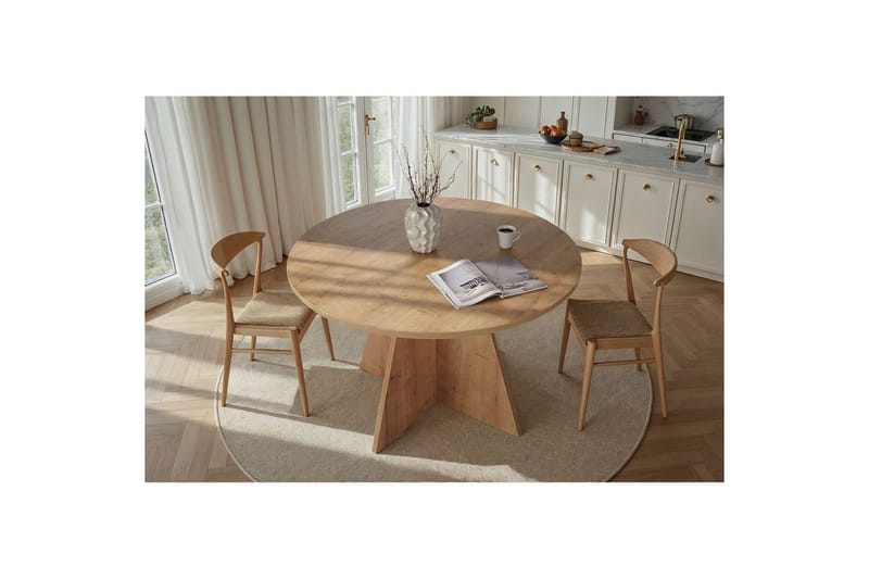 Zalen Ruokapöytä 120 cm - Ruskea - Huonekalut - Pöytä & ruokailuryhmä - Ruokapöydät & keittiön pöydät