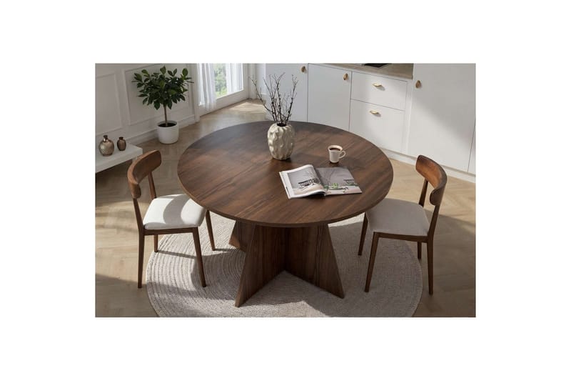 Zalen Ruokapöytä 120 cm - Pähkinäpuu - Huonekalut - Pöytä & ruokailuryhmä - Ruokapöydät & keittiön pöydät