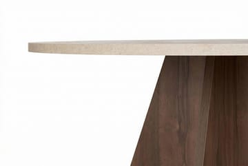 Zalen ruokapöytä 120x75x120 cm - Travertine Walnut - Huonekalut - Pöytä & ruokailuryhmä - Ruokapöydät & keittiön pöydät