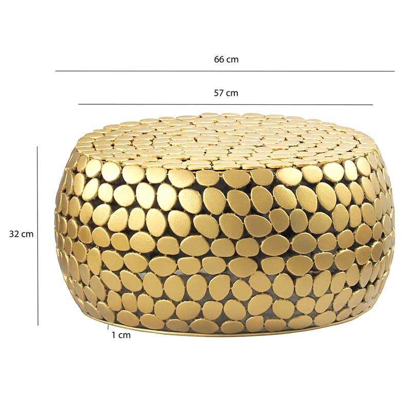 Zavric 66 cm pyöreä sohvapöytä metallia - Kulta - Huonekalut - Pöytä & ruokailuryhmä - Sohvapöytä