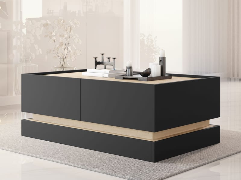 Zelric Sohvapöytä 97 cm - Musta - Huonekalut - Pöytä & ruokailuryhmä - Sohvapöytä