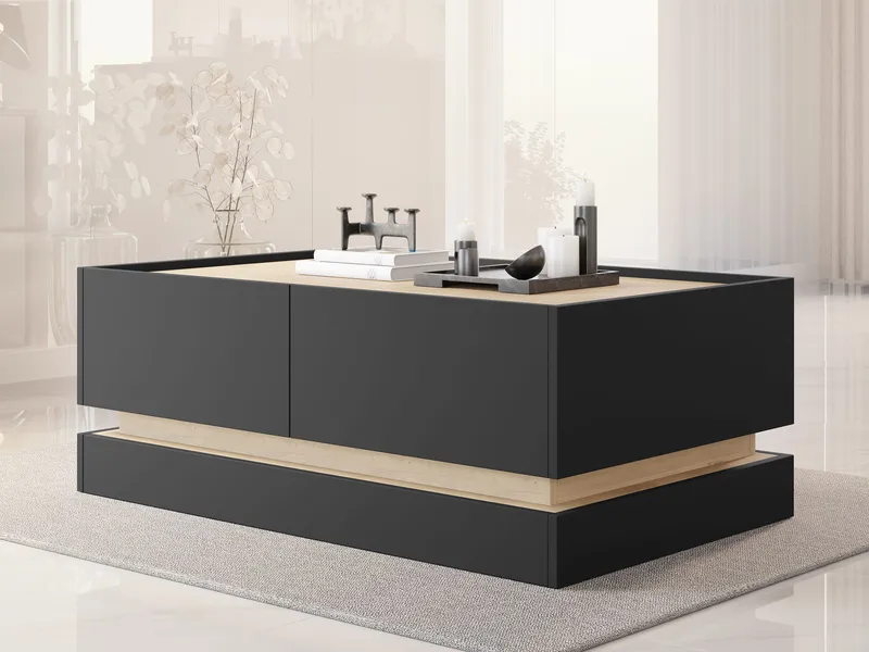 Zelric Sohvapöytä 97 cm - Musta - Huonekalut - Pöytä & ruokailuryhmä - Sohvapöytä