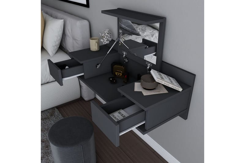 Zenn Kampauspöytä 100 cm - Antrasiitti - Huonekalut - Pöytä & ruokailuryhmä - Meikki- & kampauspöydät