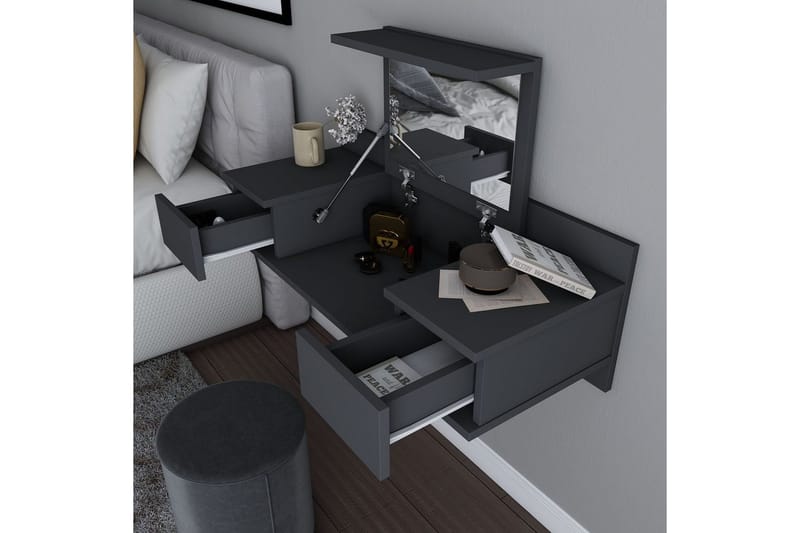 Zenn Kampauspöytä 100 cm - Antrasiitti - Huonekalut - Pöytä & ruokailuryhmä - Meikki- & kampauspöydät